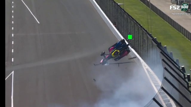 Indy 500 2025 Fast Friday Simpson Huge Crash Flip