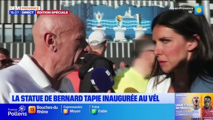 "Sa place est ici": la réaction de Titi C Toi Le Boss face à la statue de Bernard Tapie