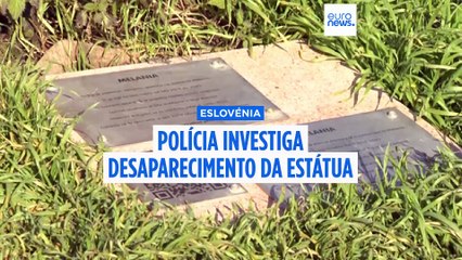 Polícia investiga o desaparecimento da estátua de Melania Trump na Eslovénia