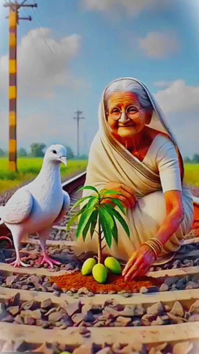 Grandma's and Pigeon on railway line . #animals #firebrigade😱 #facebookviral #jalpari #foryouシ #BunnyAdventure #trend #amazingfacts #animation #indian #bestoftheday #trending #explore  #cartoon #Amazing #shorts #AI #duck #animals @follwer @Highlight