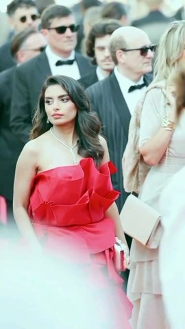 Shannon K Stuns in Custom Red Gown by Josh Birch Jones at Mission: Impossible 8 Cannes Premiere