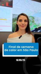 Final de semana de calor em São Paulo.