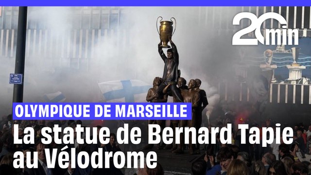 La statue de Bernard Tapie inaugurée à Marseille