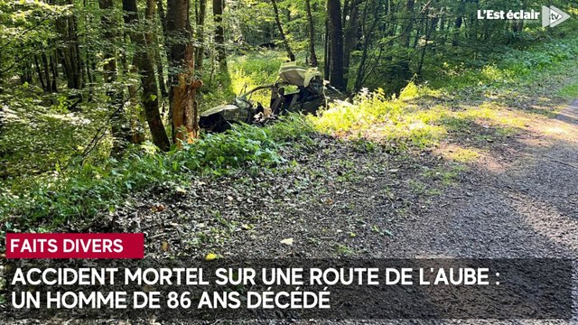Accident mortel sur une route de l'Aube : un homme de 86 ans décédé