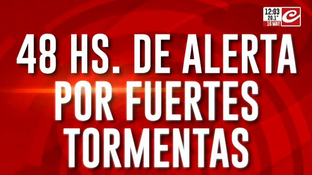 Alerta por tormentas: 48 horas de lluvias intensas y posibles inundaciones