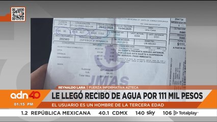 Le llegó el recibo de agua por 111 mil pesos y con un acuerdo le "harían" el 50% de descuento