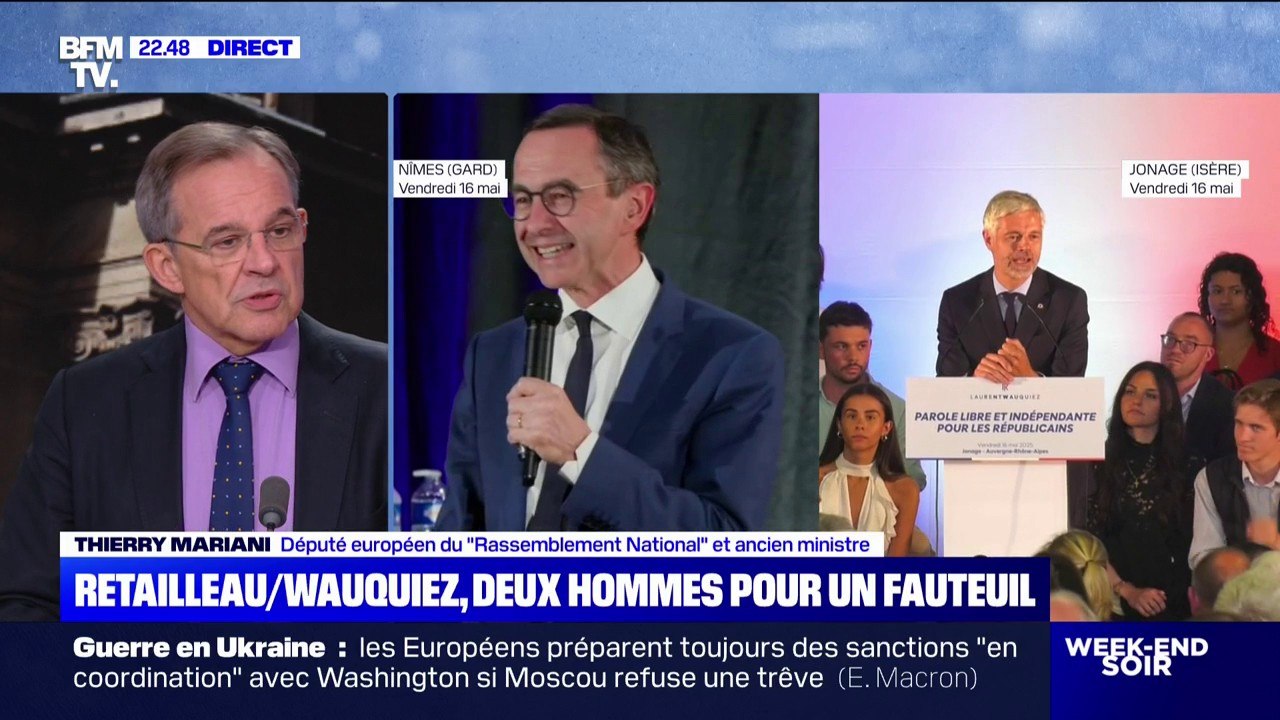 Présidence de LR: "Dans les guerres fratricides, il n'y a que des perdants", déclare Thierry Mariani, député européen du RN