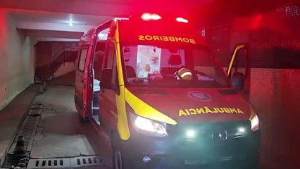 Idoso é socorrido após acidente com moto na Rua Rio da Paz