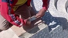 Professional Method for Rounding Pool Tile Corners and Preventing Injuries #ceramic #diy #tiles