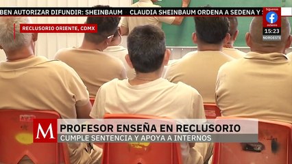 Profesor imparte clases en el Reclusorio Oriente mientras cumple sentencia