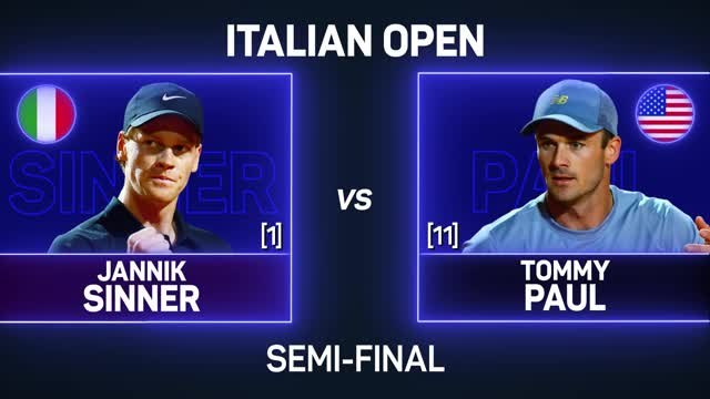 Sinner sets up scintillating final with Alcaraz in Rome
