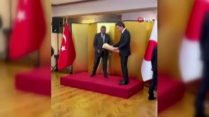 AFAD Aydın İl Müdürü Mumcu’ya Japonya İmparatorluk Nişanı