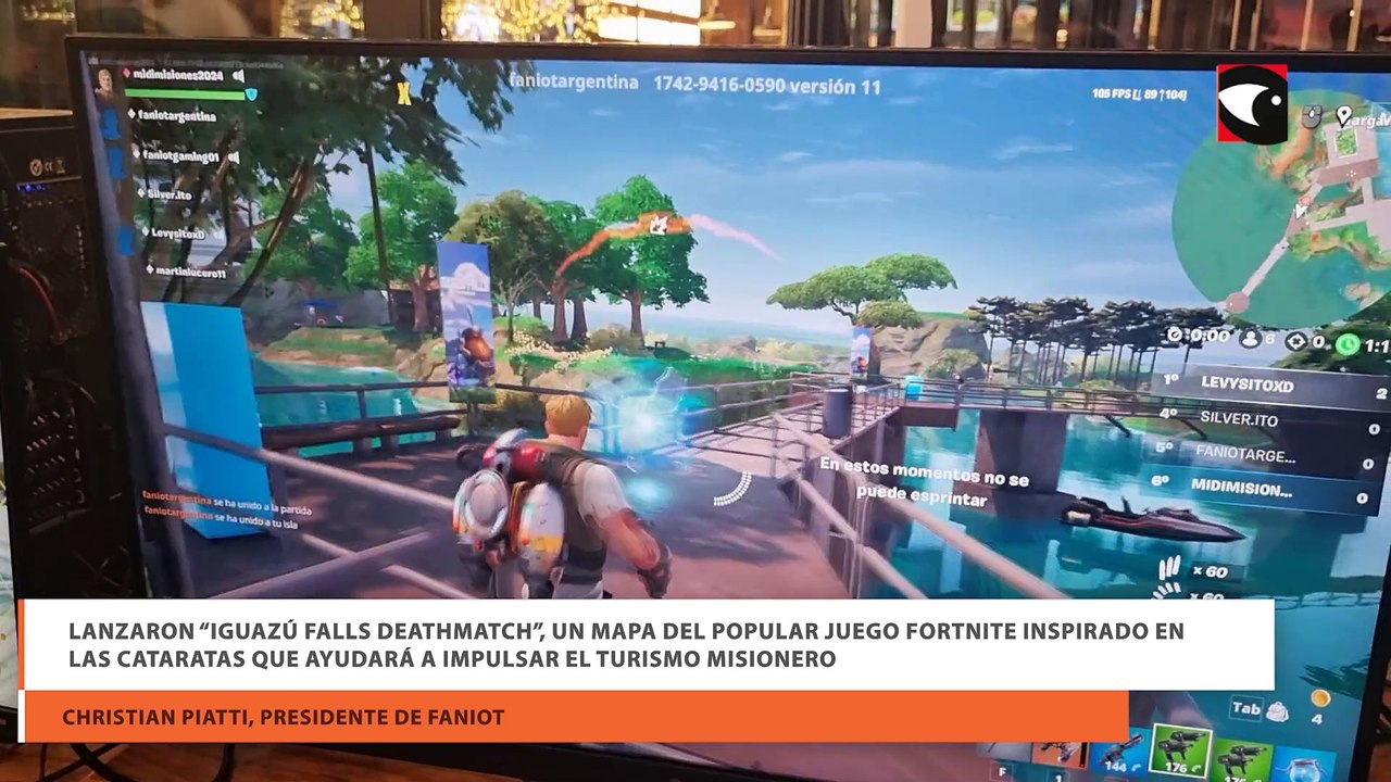 Lanzaron “Iguazú Falls Deathmatch”, un mapa del popular juego Fortnite inspirado en las Cataratas que ayudará a impulsar el turismo misionero