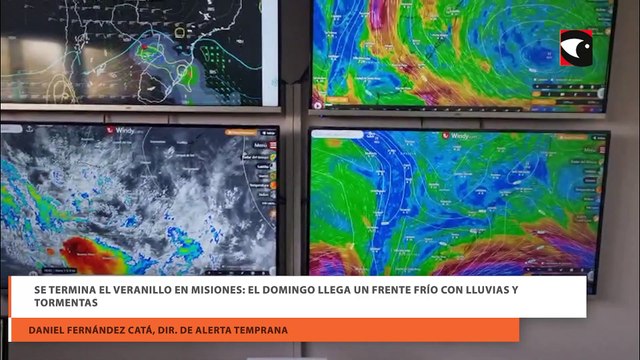 Se termina el veranillo en Misiones: el domingo llega un frente frío con lluvias y tormentas