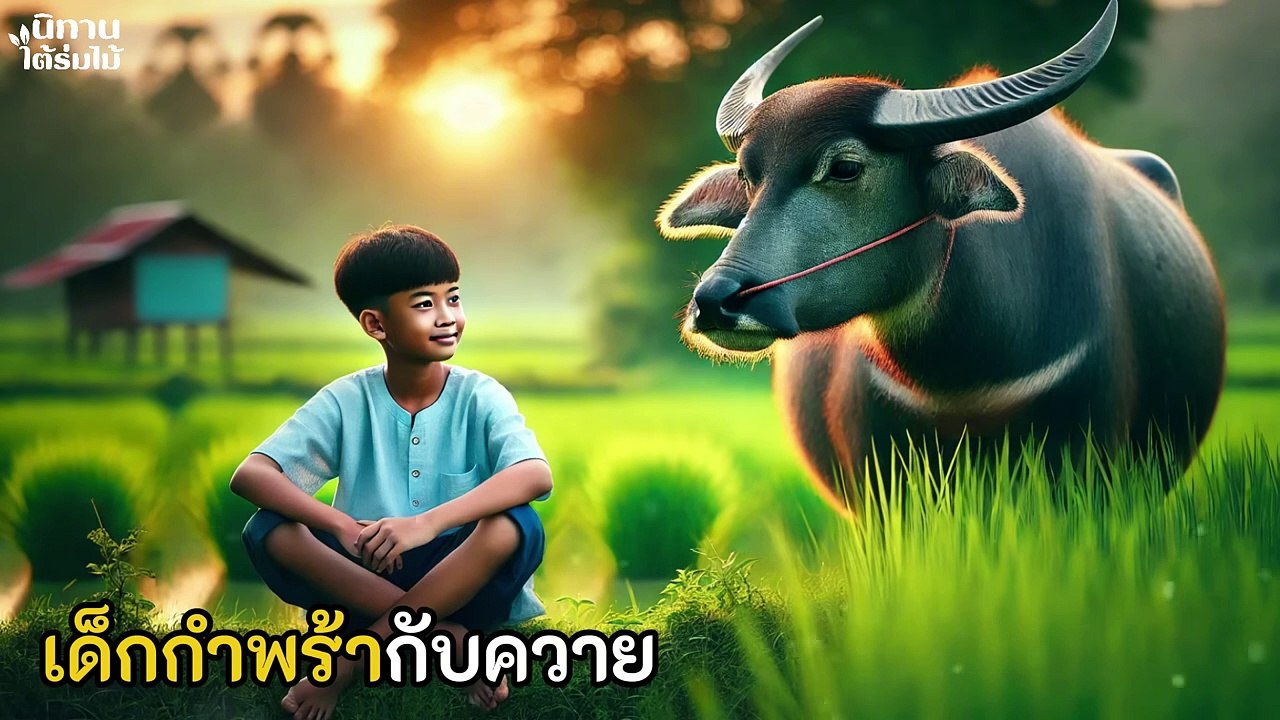 เด็กกำพร้ากับควาย #นิทานพื้นบ้าน