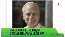 Revelan el primer retrato oficial del papa León XIV