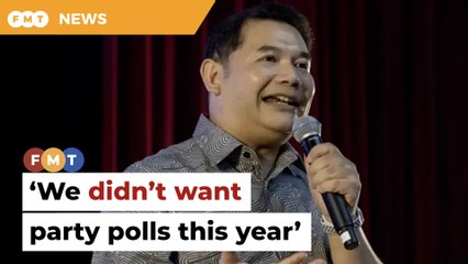 We didn’t want party polls this year, says Rafizi