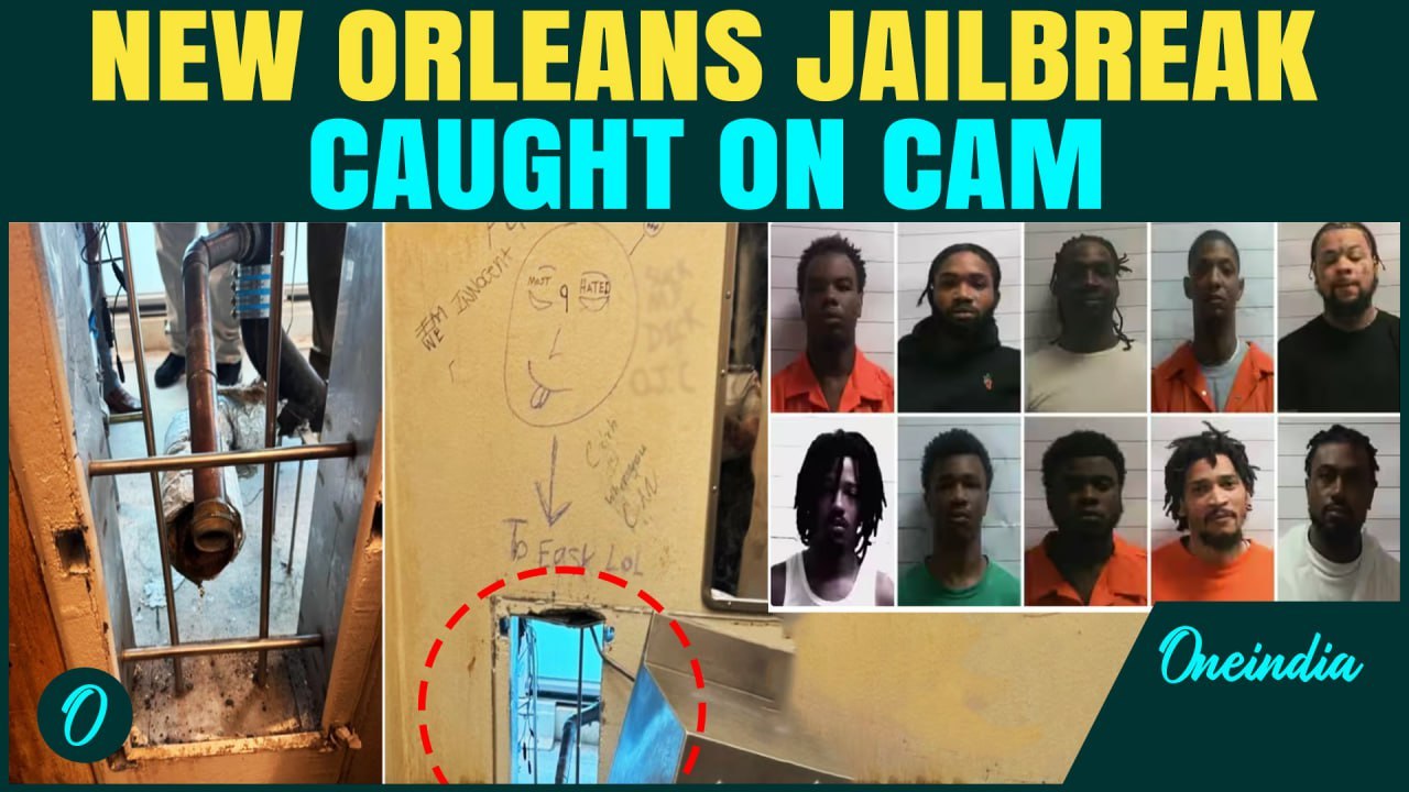 VIDEO: 10 Inmates Escape New Orleans Jail, Mock Cops With Graffiti | Manhunt Launched