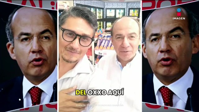 Felipe Calderón mandó saludos desde un OXXO