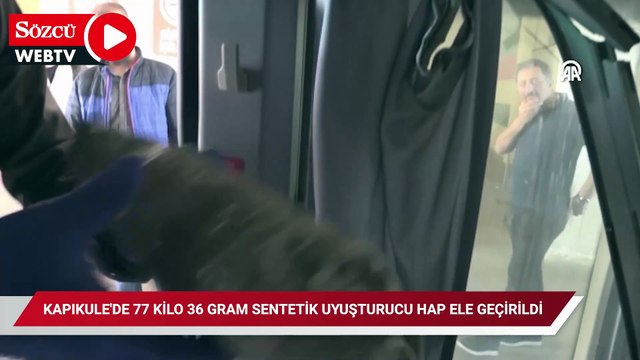 Kapıkule'de 77 kilo 36 gram sentetik uyuşturucu hap ele geçirildi