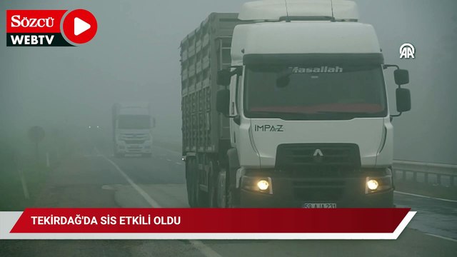 Tekirdağ'da sis: Görüş mesafesi 50 metrenin altına düştü