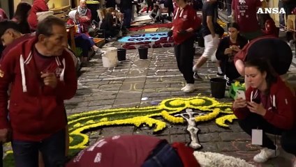 Noto, il ministro Tajani inaugura l'Infiorata