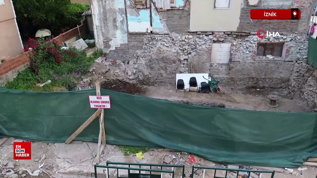 Papa’nın geleceği İznik’te bir evin temelinde mozaik bulundu