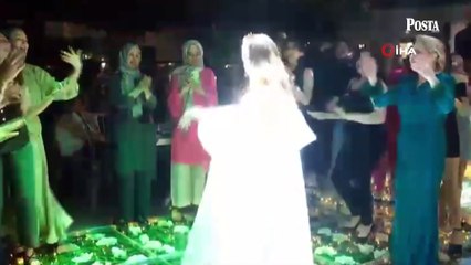 Düğün salonundaki disko topu gelinin üzerine düştü: O anlar kamerada