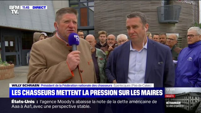 Colère des chasseurs/Europe: Il n'y a rien de plus dangereux qu'un mec dans un bureau à Bruxelles qui s'emmerde , s'offusque Willy Schraen, président de la Fédération nationale des chasseurs