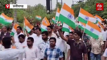 महासमुंद और बेमेतरा में निकाली गई तिरंगा यात्रा, भारतीय सेना के पराक्रम को किया गया याद