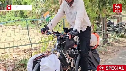 सुबोध ने पर्यावरण के लिए छोड़ी नौकरी, 7 राज्यों में 33 हजार किमी साइकिल से सफर, 1 लाख पौधे लगाने का है लक्ष्य
