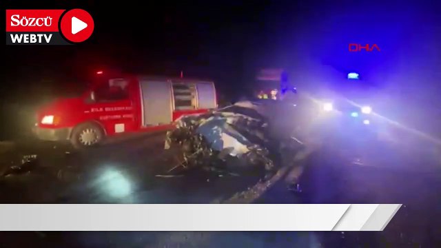 Otomobiller kafa kafaya çarpıştı: 1 kişi öldü, 2 kişi yaralandı