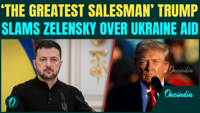 Trump SLAMS Zelensky As 'Salesman', Says Billions In Ukraine Aid Are Being 'Pissed…' | Ukraine- US
