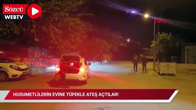 Husumetlilerin evine tüfekle ateş açtılar!