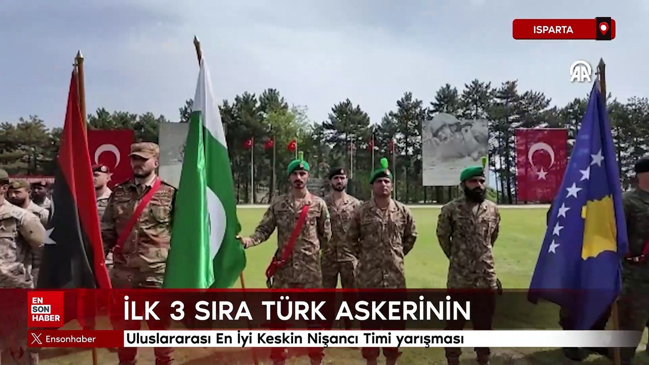 Uluslararası En İyi Keskin Nişancı Timi yarışmasında ilk 3 sıra Türk askerinin