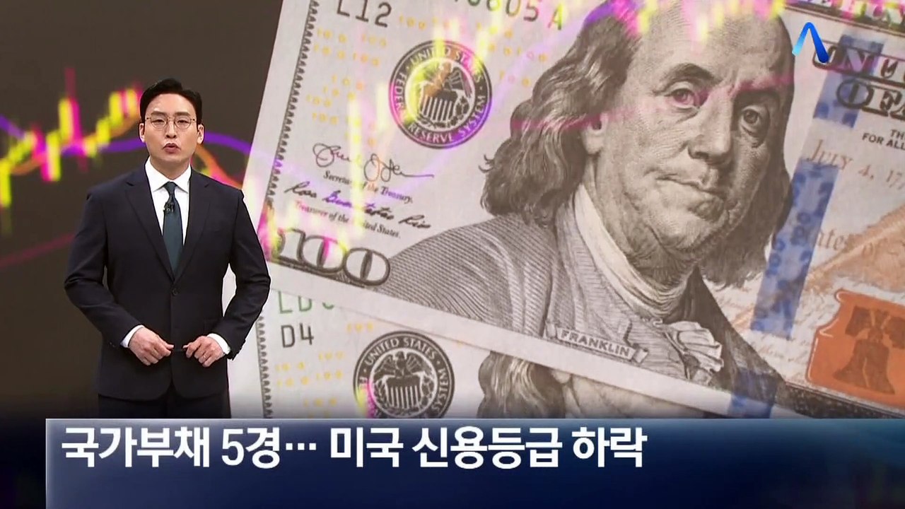 국가부채 5경…미국 신용등급 ‘Aaa→Aa1’ 하락