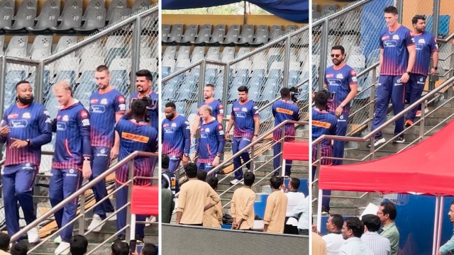 West Indies Cricket Champ Kieron Pollard Snapped At Wankhede Stadium Mumbai With Indian Players