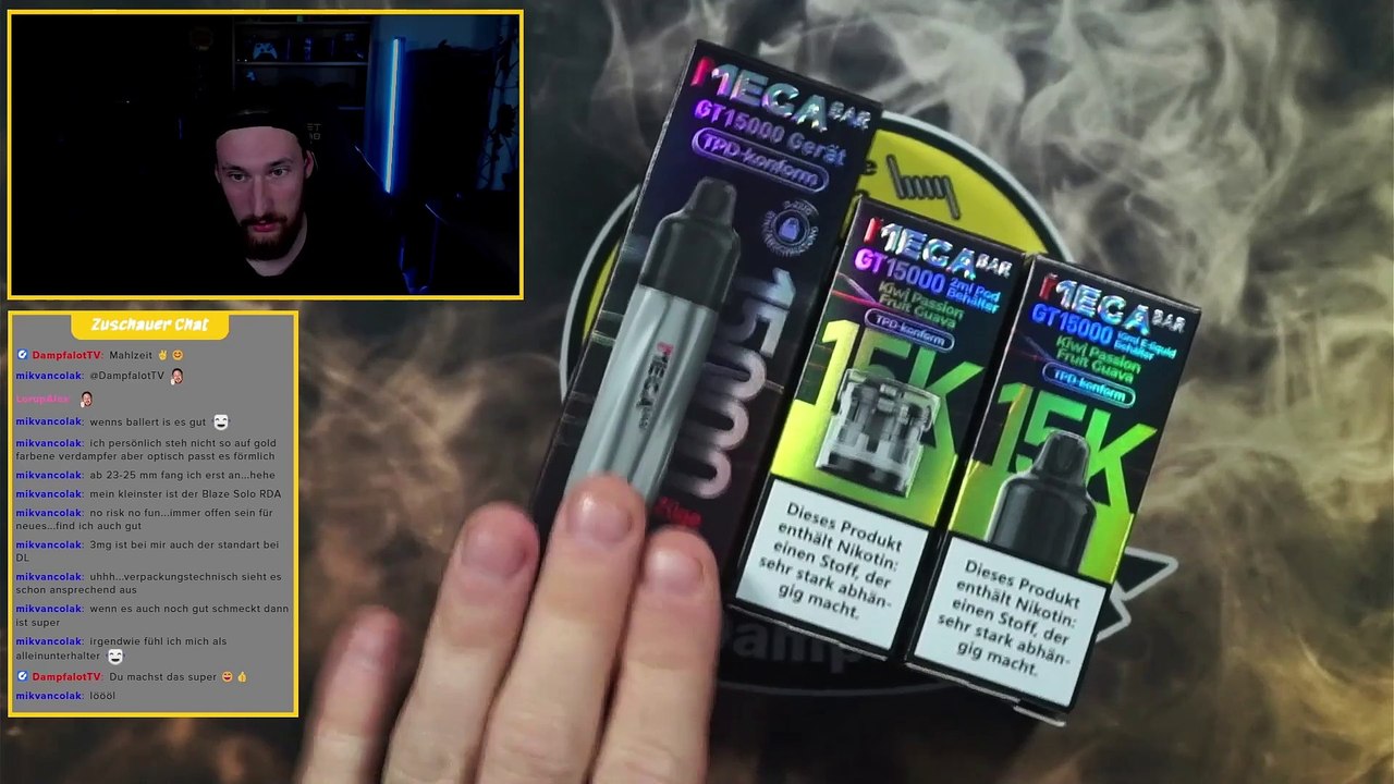 MegaBar GT15000 Kiwi Passion Fruit Guave Podsystem Review und Test