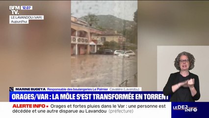Inondations dans le Var: une personne est décédée et une autre est portée disparue au Lavandou