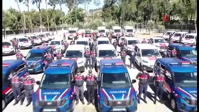 Aydın’da jandarma filosuna 52 yeni araç katıldı