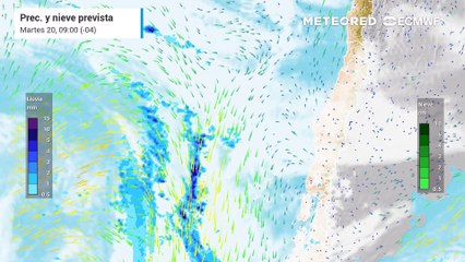 🌧️ Lluvias en la Precordillera de Santiago el Martes 20 de Mayo