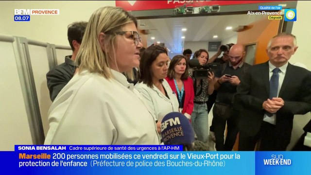 AP-HM: le ministre Laurent Marcangeli en visite pour soutenir les soignants agressés