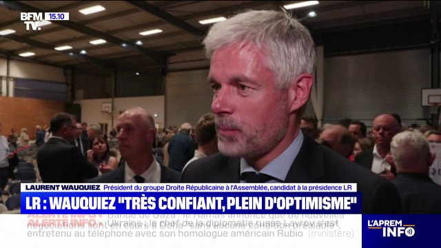 Présidence des Républicains: Laurent Wauquiez se dit très confiant et plein d'optimisme lors de son dernier meeting de campagne