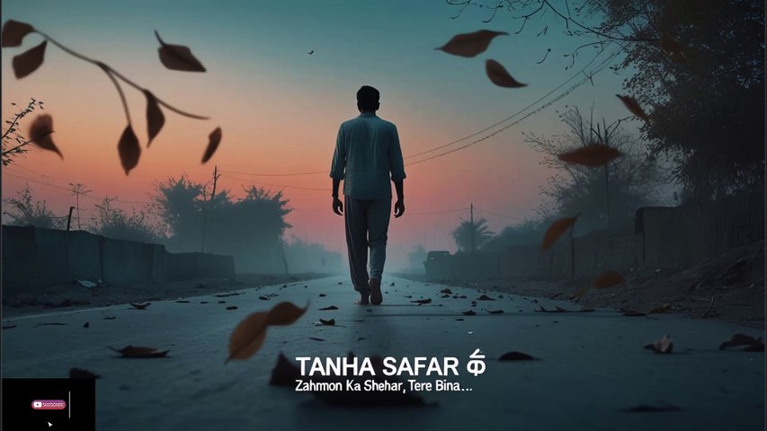 Tanha Safar 💔| Zakhmon Ka Shehar, Tere Bina 💭| Official Lyrical Video 2025 #sadsong #song #hindisong