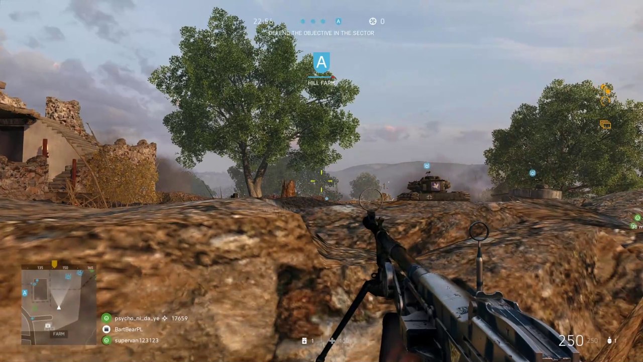 [BFV] BATTLEFIELD 5 - German combined arms defense in Provence with tanks, playing as support class