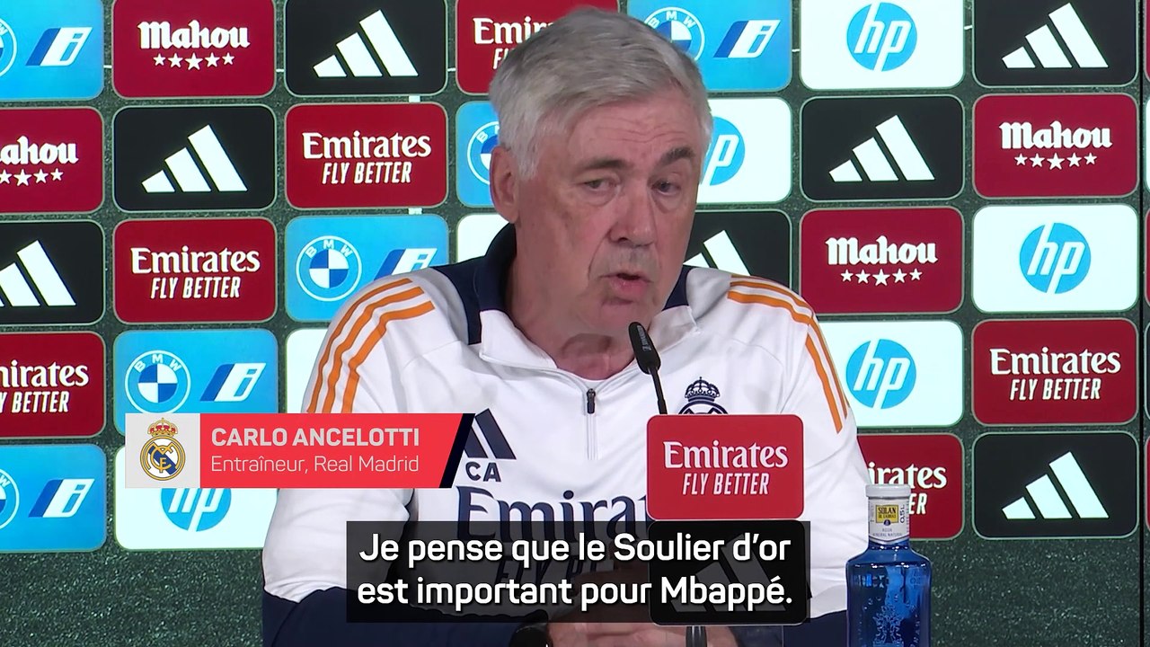 Ancelotti salue la première saison de Mbappé : "Il peut encore faire mieux"