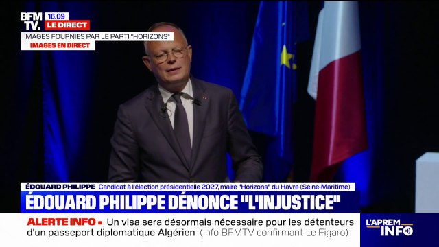Présidentielle 2027: Édouard Philippe souhaite remettre la justice au cœur de notre action lors de son meeting à Marseille