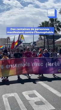 Nice : des centaines de personnes défilent contre l'homophobie
