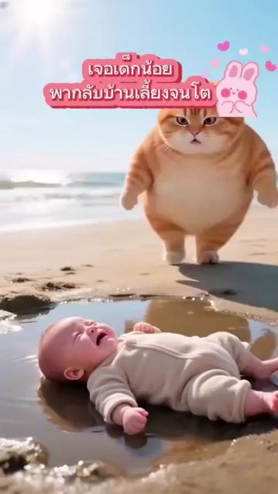 cat save child