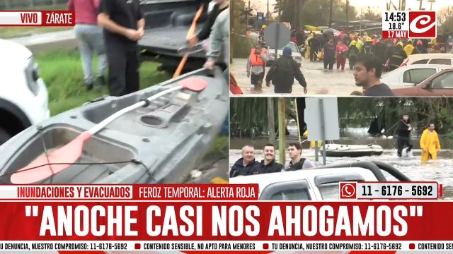 Canoas, lanchas y helicópteros se suman al operativo de rescate